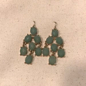 GREEN AND GOLD EARRINGS